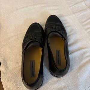 Johnston & Murphy Black Leather Men's Slip-Ons